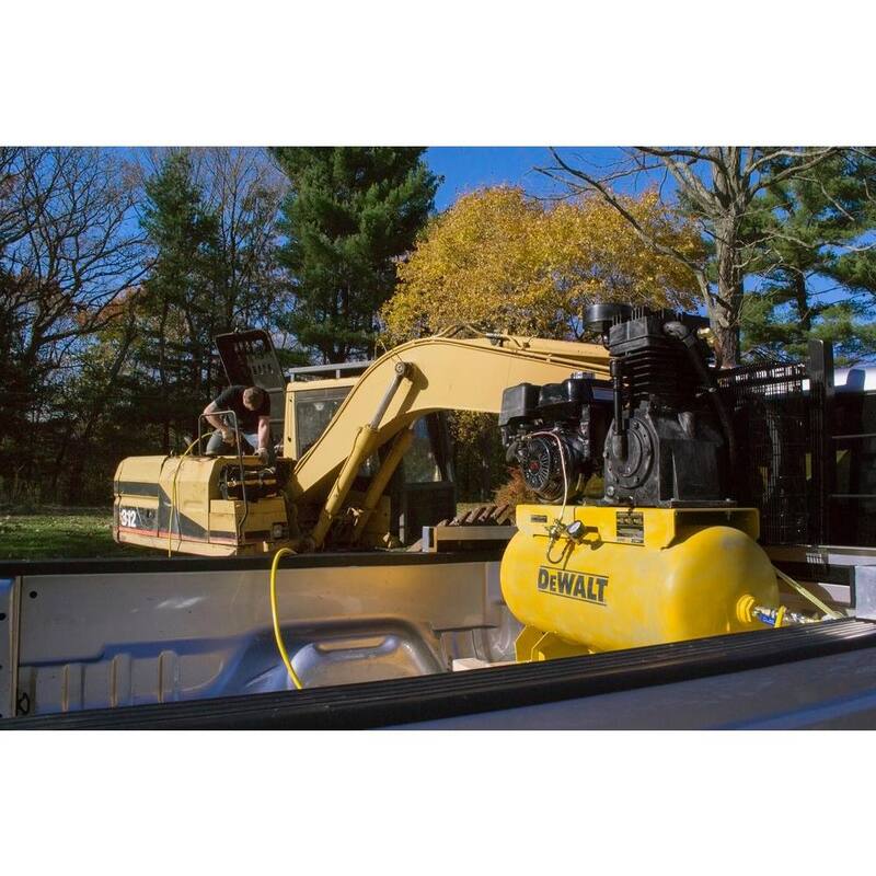DEWALT 30 Gal. 2-Stage Portable Gas-Powered Truck Mount Air Compressor - DXCMH1393075