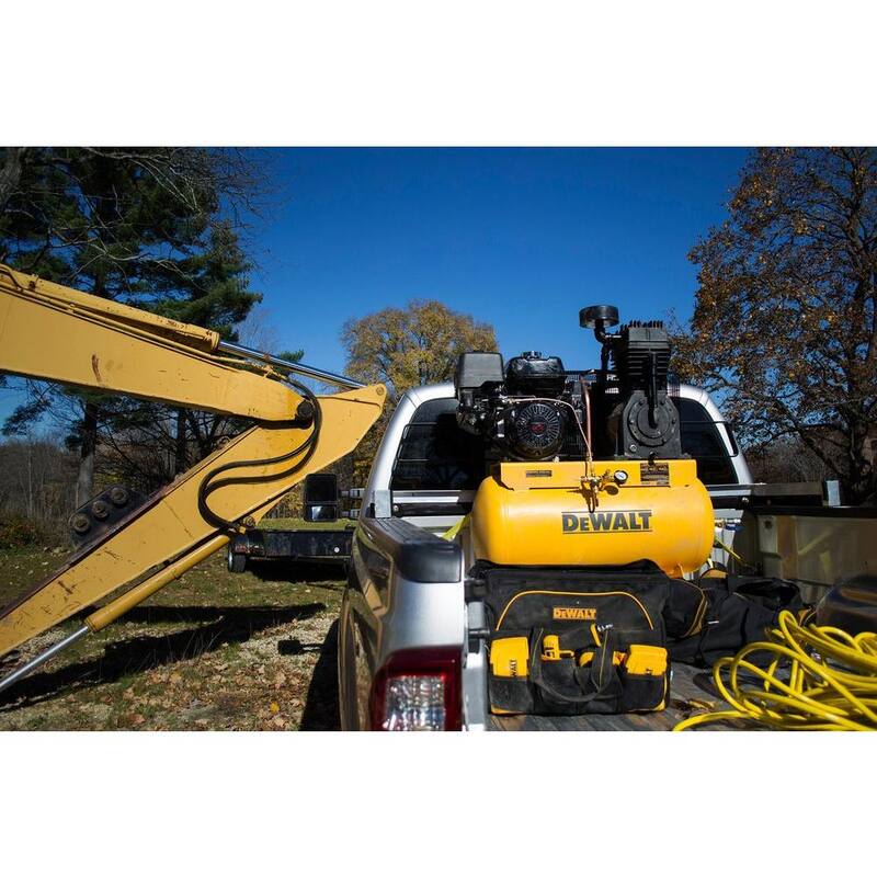DEWALT 30 Gal. 2-Stage Portable Gas-Powered Truck Mount Air Compressor - DXCMH1393075
