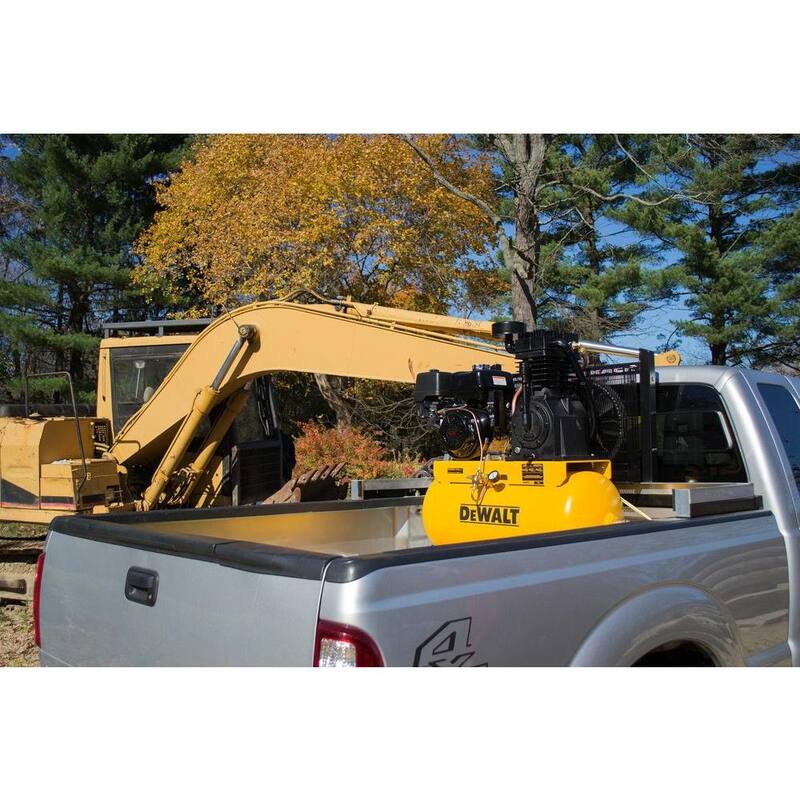 DEWALT 30 Gal. 2-Stage Portable Gas-Powered Truck Mount Air Compressor - DXCMH1393075