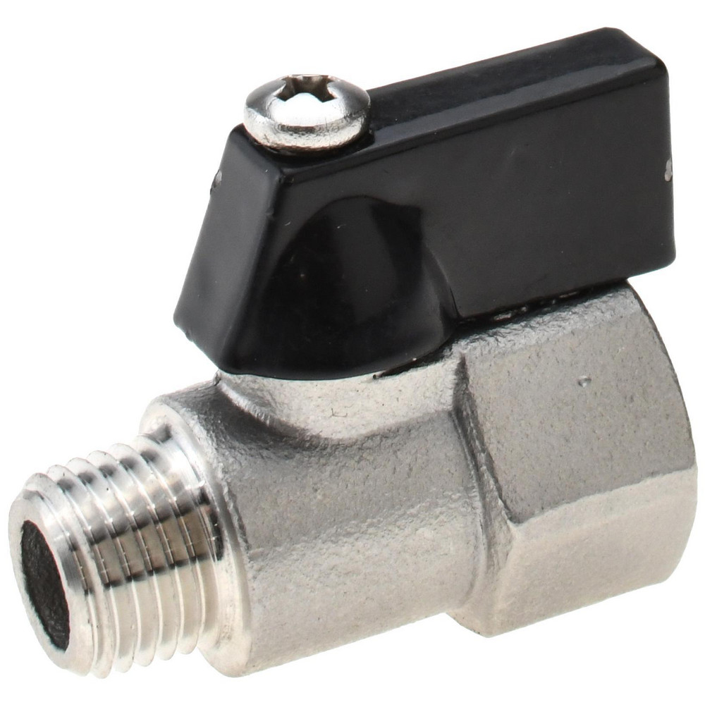 Value Collection Miniature Manual Ball Valve: 1/4" Pipe, Full Port - 6Q03H08