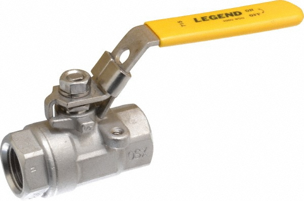 Value Collection Miniature Manual Ball Valve: 1/4" Pipe, Full Port - 6Q03H08