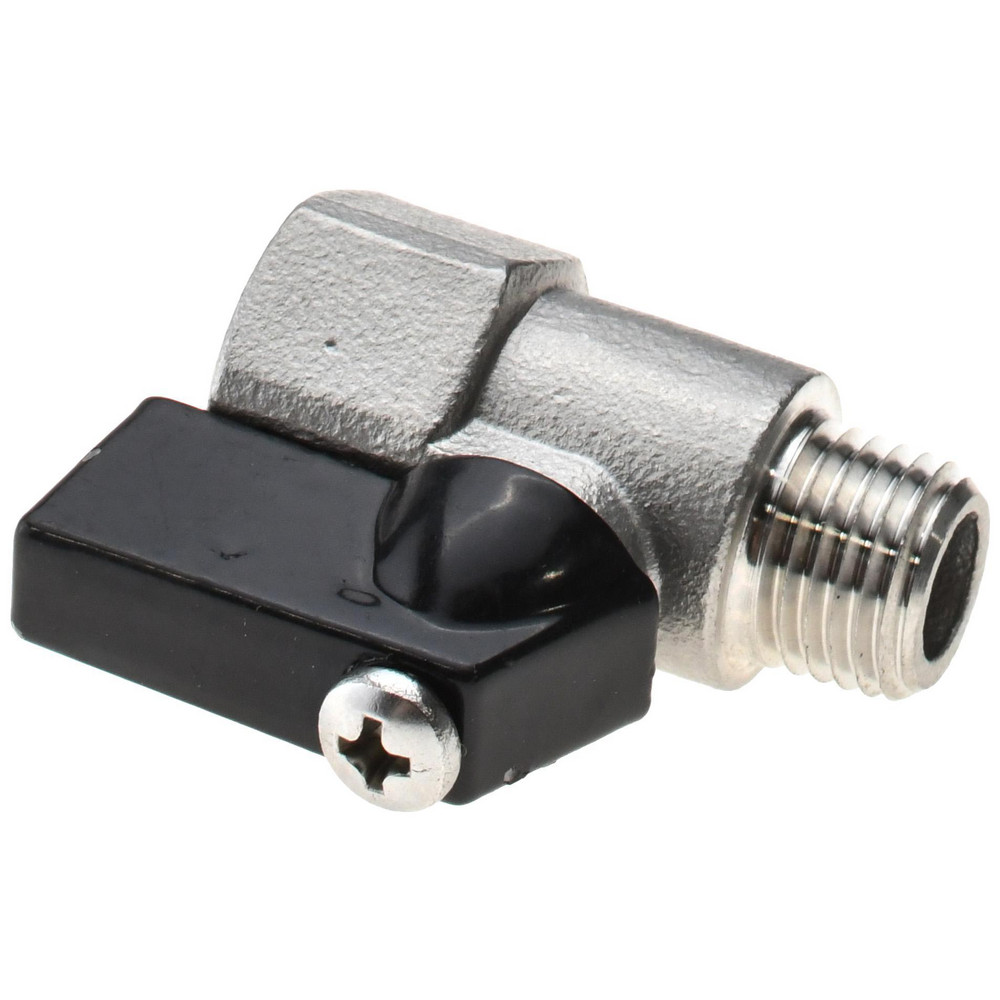 Value Collection Miniature Manual Ball Valve: 1/4" Pipe, Full Port - 6Q03H08
