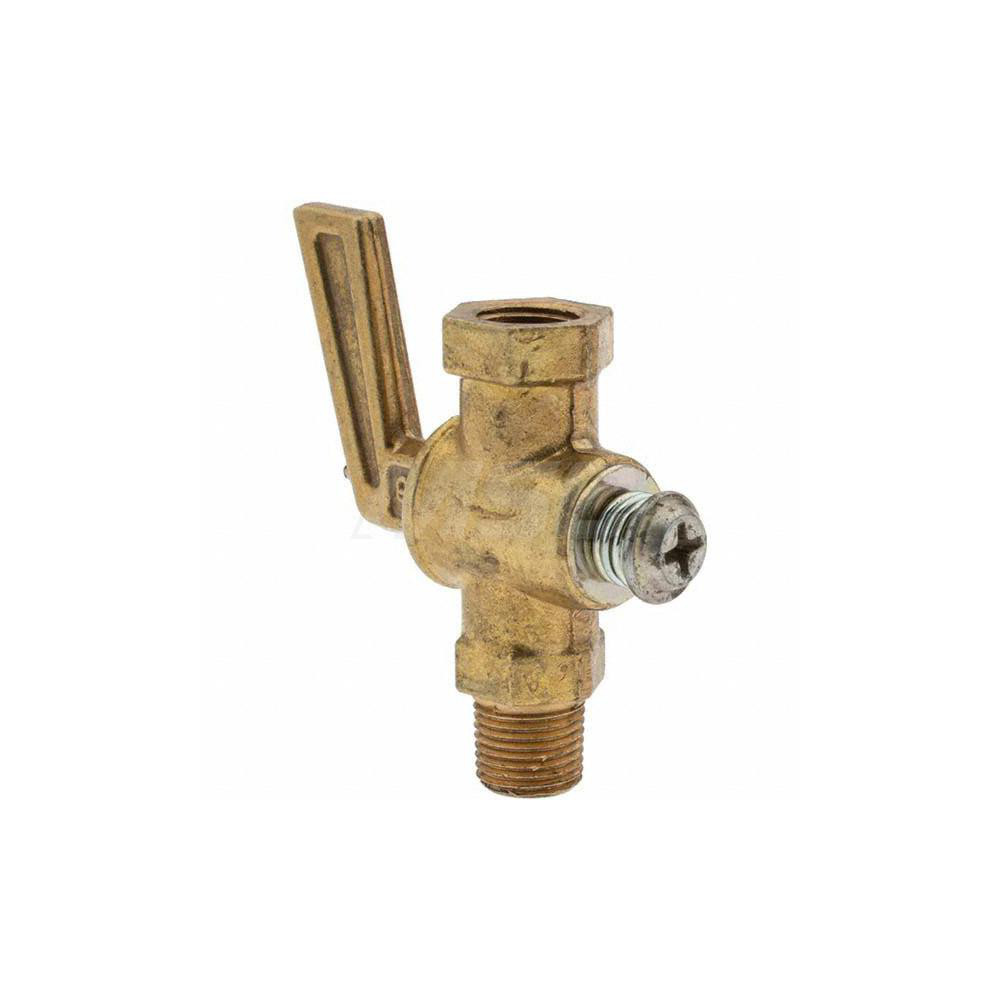 Parker 1/8" Pipe, Female Pipe to Male Pipe Drain Cock & Shutoff Valve - BD-V402P-2-2-1