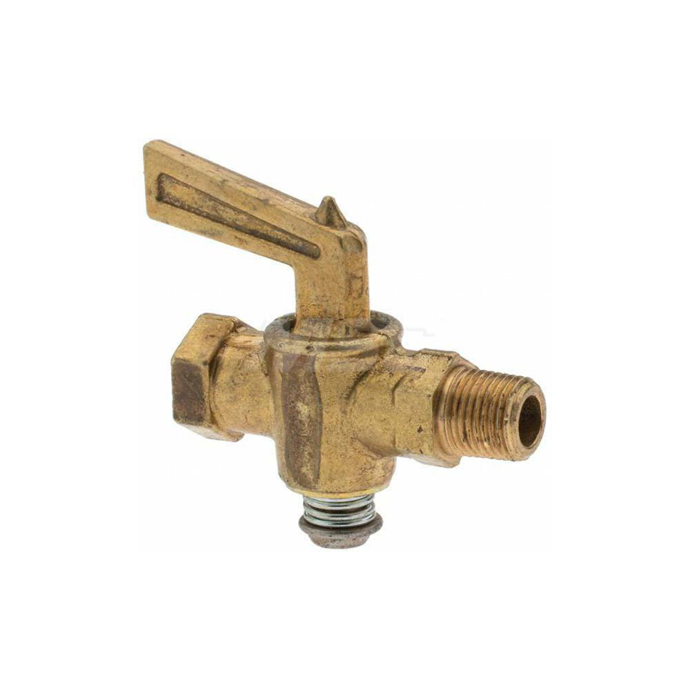 Parker 1/8" Pipe, Female Pipe to Male Pipe Drain Cock & Shutoff Valve - BD-V402P-2-2-1