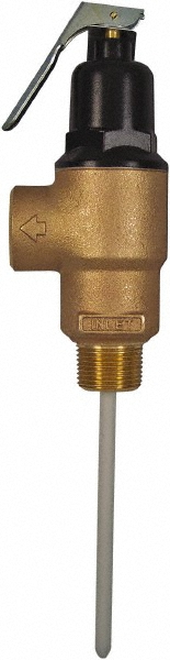 CASH ACME ASME Safety Relief Valve: 3/4" Inlet, 150 Max psi - 16934-0150