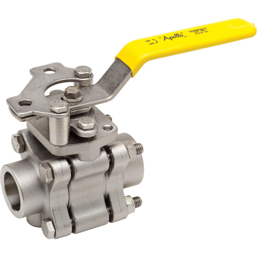 Apollo® Manual Ball Valve: 1/4" Pipe, Full Port, Stainless Steel - 86A20101