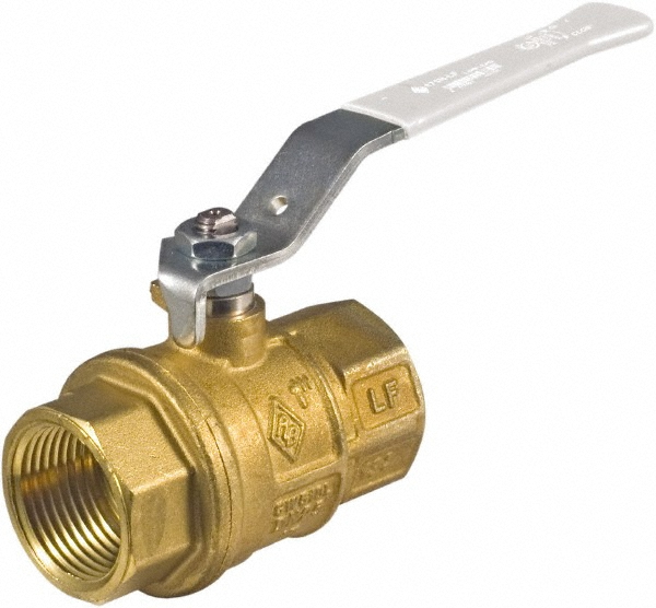 BONOMI Full Port Bi-Directional Manual Ball Valve: 3/4" Pipe, Full Port - 171N LF-3/4