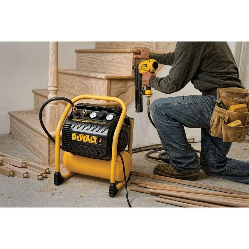 DEWALT 2.5 Gal. Portable Electric Heavy Duty 200 PSI Quiet Air Compressor - DWFP55130