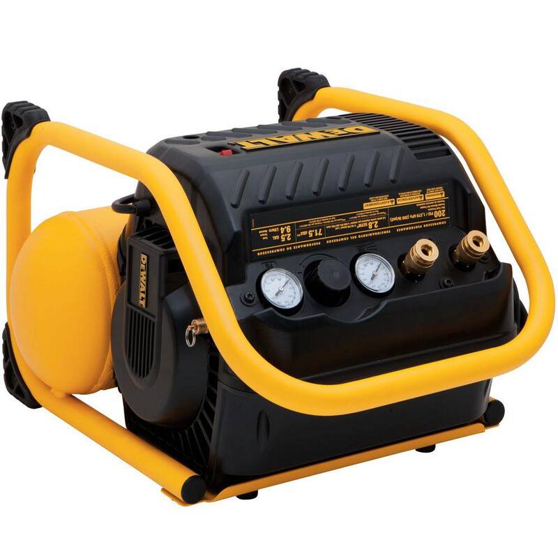 DEWALT 2.5 Gal. Portable Electric Heavy Duty 200 PSI Quiet Air Compressor - DWFP55130