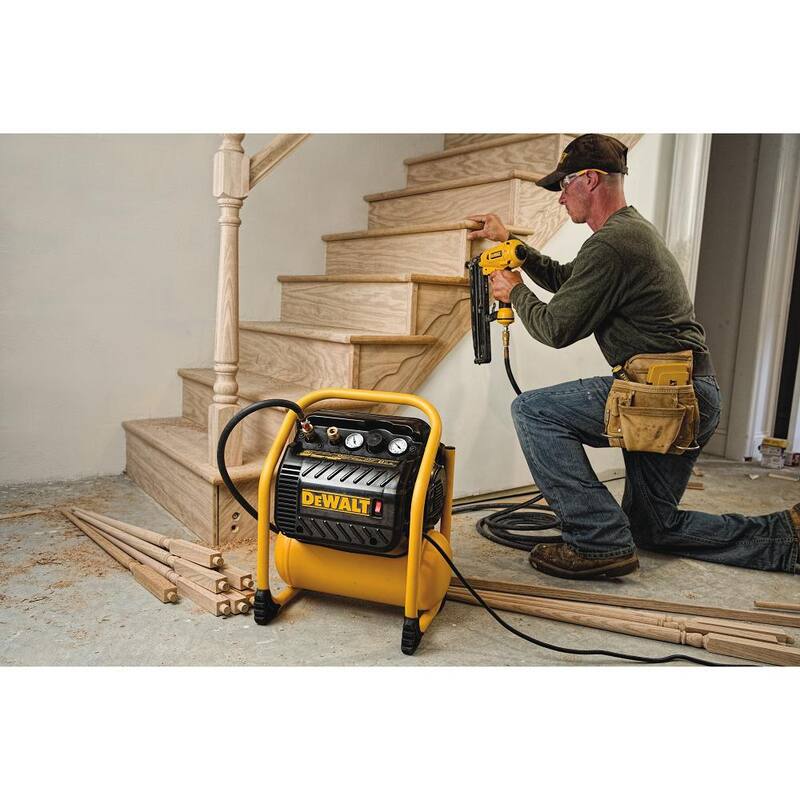 DEWALT 2.5 Gal. Portable Electric Heavy Duty 200 PSI Quiet Air Compressor - DWFP55130