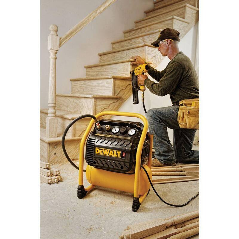 DEWALT 2.5 Gal. Portable Electric Heavy Duty 200 PSI Quiet Air Compressor - DWFP55130