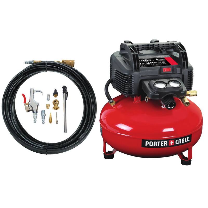 Porter-Cable 6 Gal. 150 PSI Portable Electric Air Compressor Kit - C2002-WK