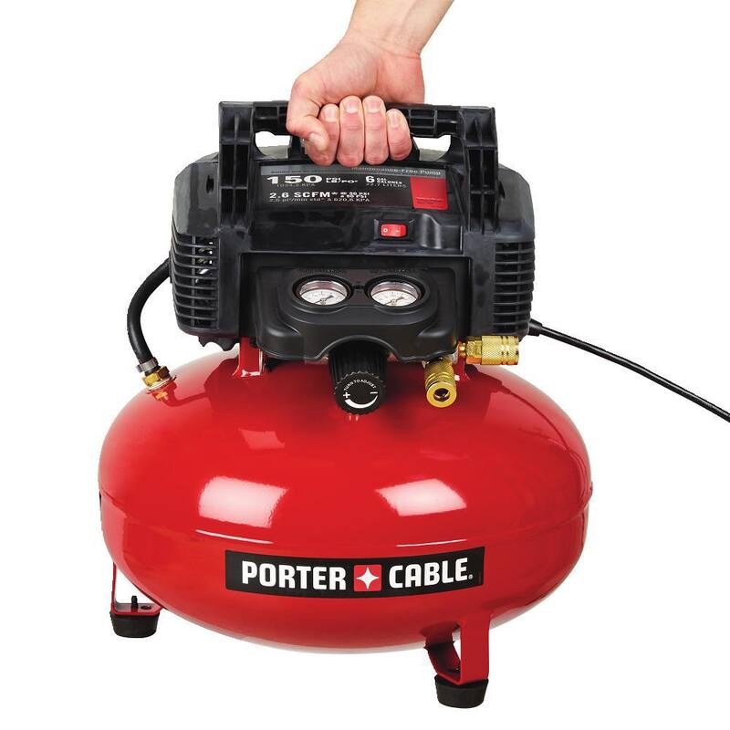 Porter-Cable 6 Gal. 150 PSI Portable Electric Air Compressor Kit - C2002-WK