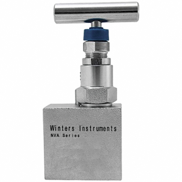 Value Collection Needle Valve: Angled, 1" Pipe, Stainless Steel Body - NVA9023
