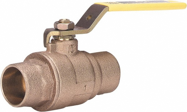 Milwaukee Valve Standard Manual Ball Valve: 1-1/4" Pipe, Large Port - BA-150A-114