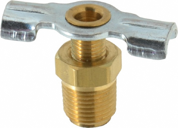 Parker 1/8" Pipe, Internal Seal Drain Cock & Shutoff Valve - DC602-2