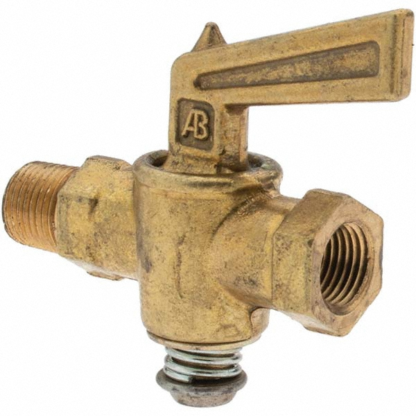 Parker 1/8" Pipe, Internal Seal Drain Cock & Shutoff Valve - DC602-2