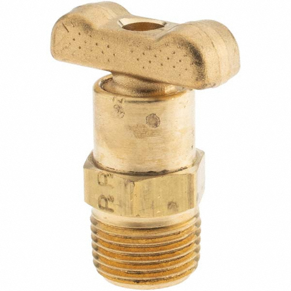 Parker 1/8" Pipe, Internal Seal Drain Cock & Shutoff Valve - DC602-2