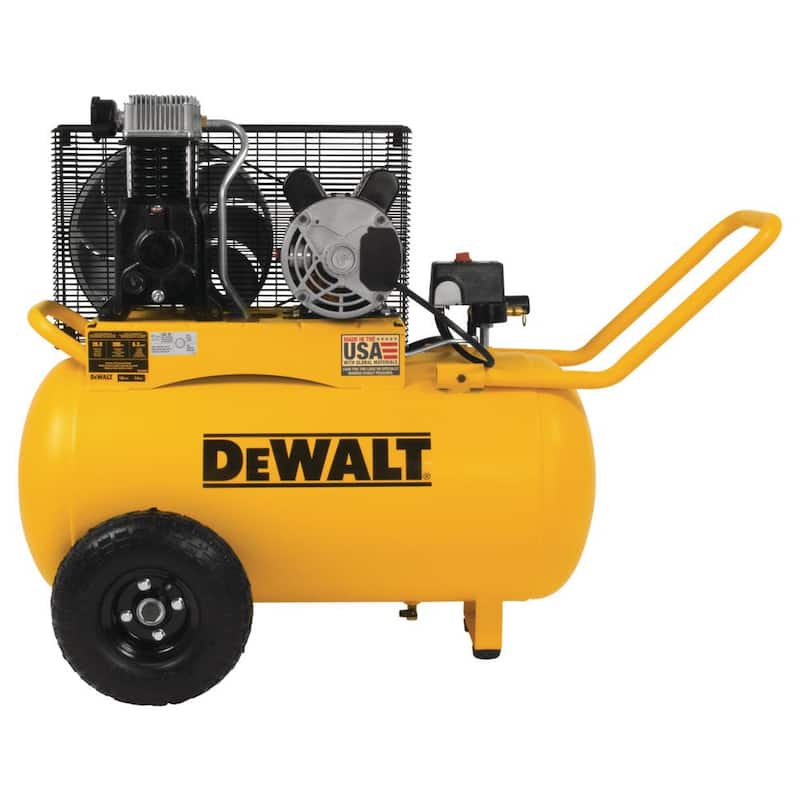 DEWALT 20 Gal. 200 PSI Oil Lubed Belt Drive Portable Horizontal Electric Air Compressor - DXCM201