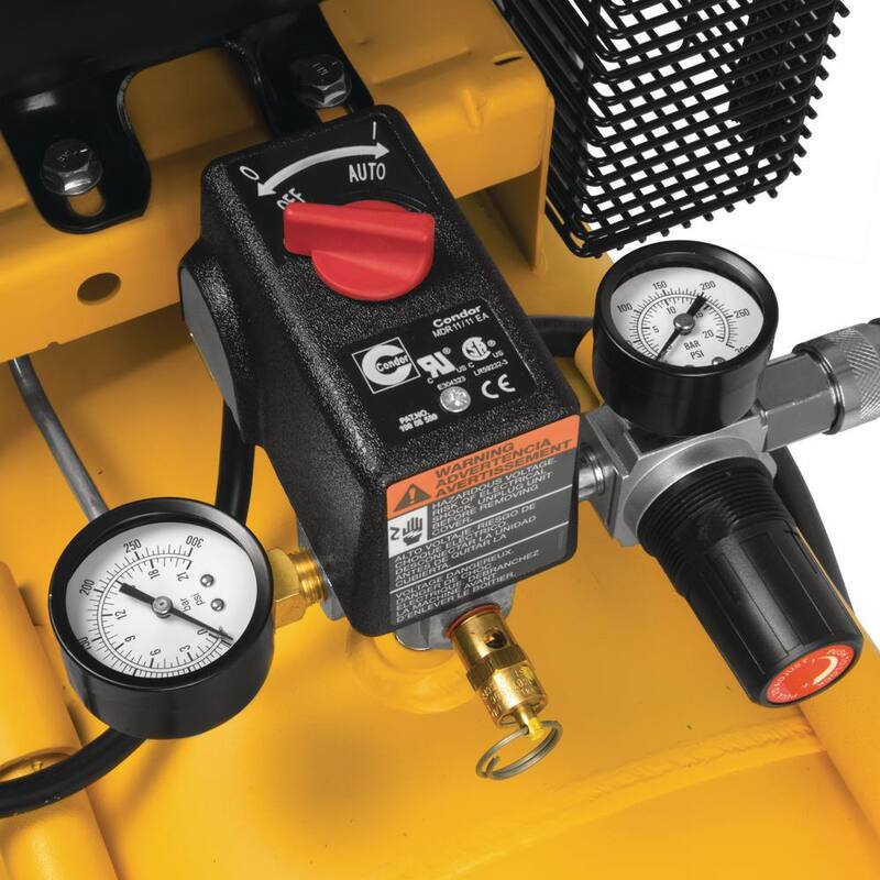 DEWALT 20 Gal. 200 PSI Oil Lubed Belt Drive Portable Horizontal Electric Air Compressor - DXCM201