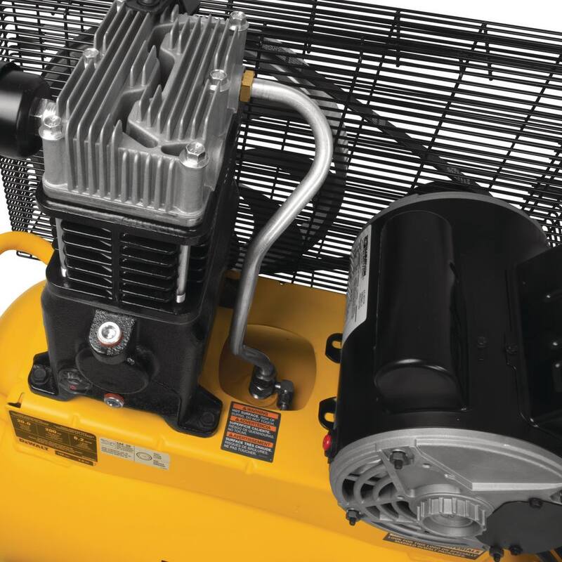 DEWALT 20 Gal. 200 PSI Oil Lubed Belt Drive Portable Horizontal Electric Air Compressor - DXCM201