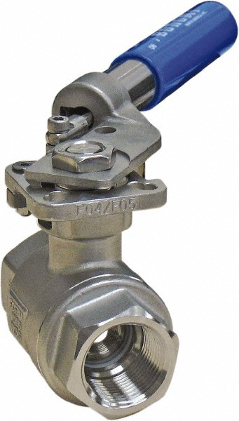 BONOMI Full Port Manual Ball Valve: 1/2" Pipe, Full Port - 2200 SRL 1/2