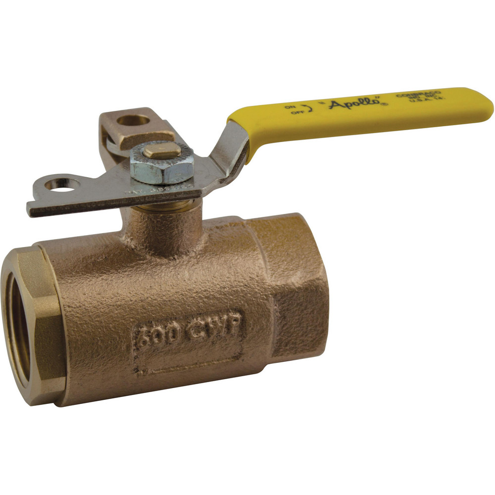 Apollo® Manual Ball Valve: 1" Pipe, Standard Port, Bronze - 7010541