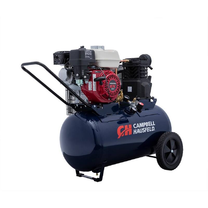Campbell Hausfeld 20 Gal. Horizontal Gas Single-Stage 10.2 CFM GX160 Honda Portable Air Compressor - VT6171