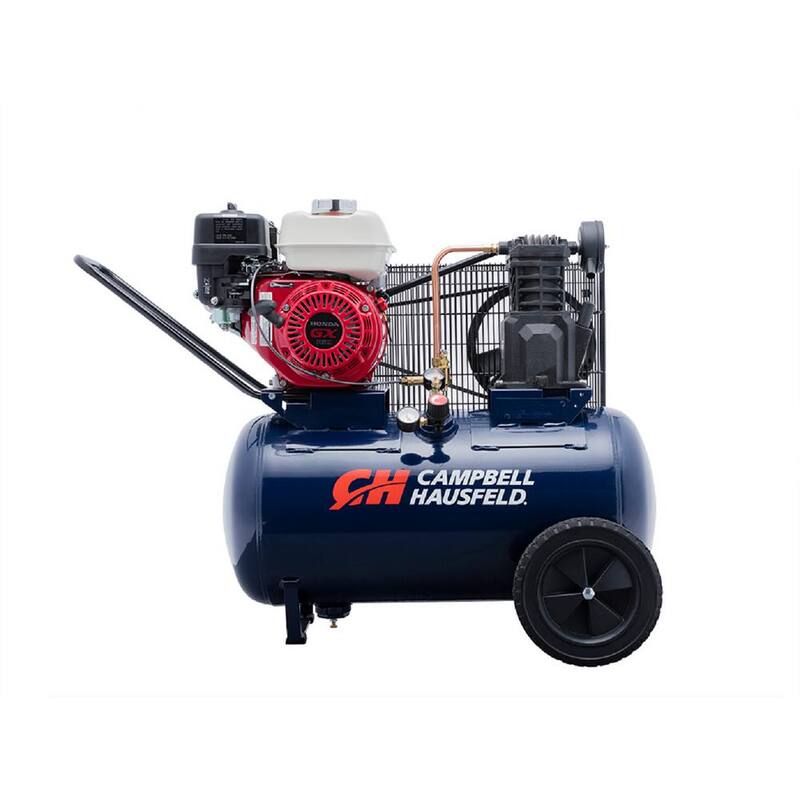 Campbell Hausfeld 20 Gal. Horizontal Gas Single-Stage 10.2 CFM GX160 Honda Portable Air Compressor - VT6171