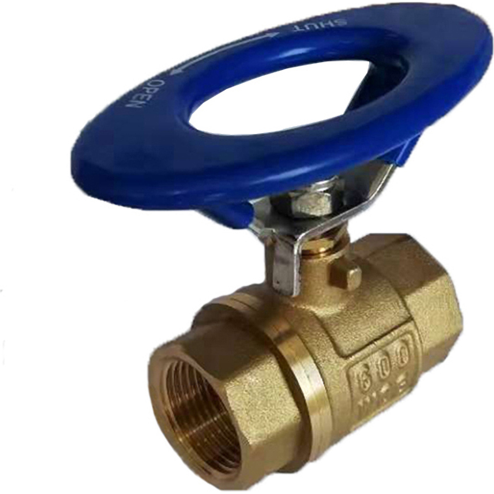 Midwest Control Standard Manual Ball Valve: 3/4" Pipe, Full Port, Brass - BVO-75