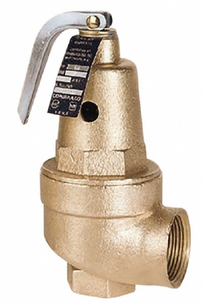 Conbraco ASME Safety Relief Valve: 1-1/4" Inlet, 30 Max psi - 10-606-05