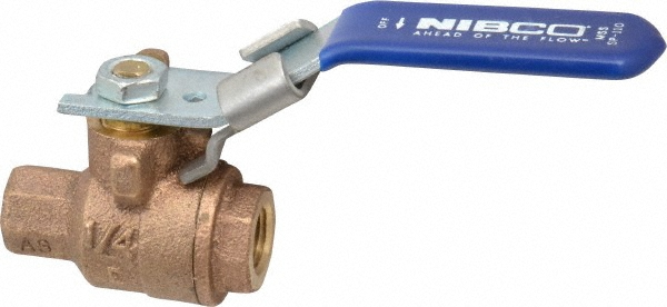Guardian Worldwide Manual Ball Valve: 1/4" Pipe, Full Port - 06Q031N04014