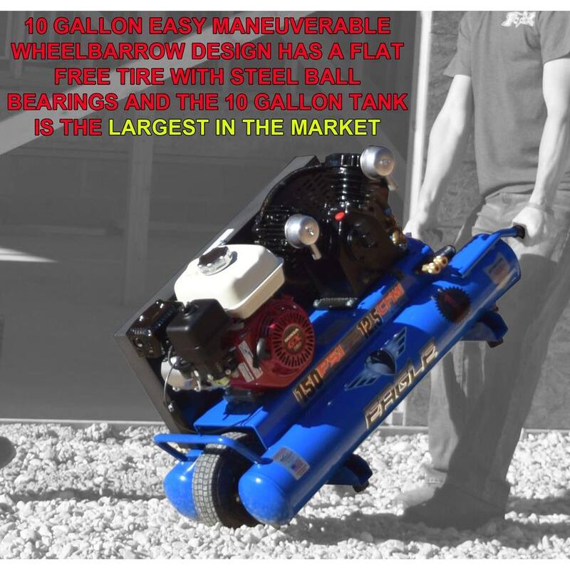 Eagle Wheelbarrow Honda GX-160 10 Gal. 5.5 HP Gas Engine - TT55G