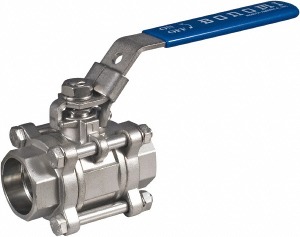 BONOMI Full Port Manual Ball Valve: 3" Pipe, Full Port - 711LL 3