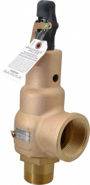 Midwest Control ASME Safety Relief Valve: 2" Inlet, 4,090 CFM, 150 Max psi - 6010JH-150