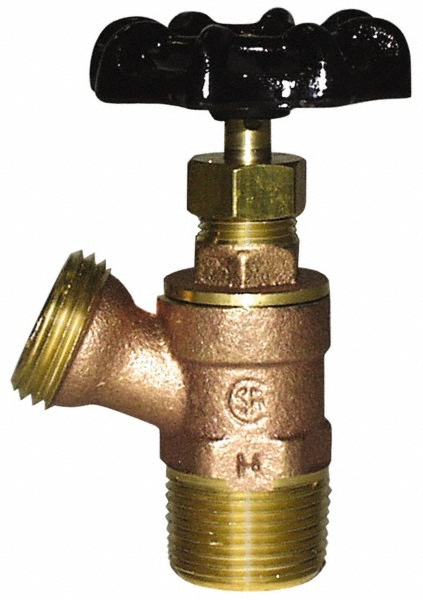 Conbraco 1/2" Pipe, Bronze, MNPT x GHT End Connection, Boiler Drain Valve - 31-501-04