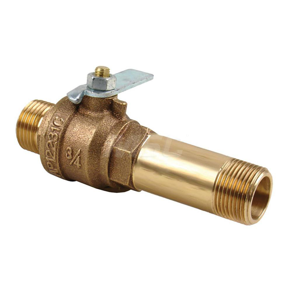 Conbraco 1/2" Pipe, Bronze, MNPT x GHT End Connection, Boiler Drain Valve - 31-501-04