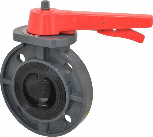 Simtech Manual Wafer Butterfly Valve: 3" Pipe, Lever Handle - BFP 111 6 030