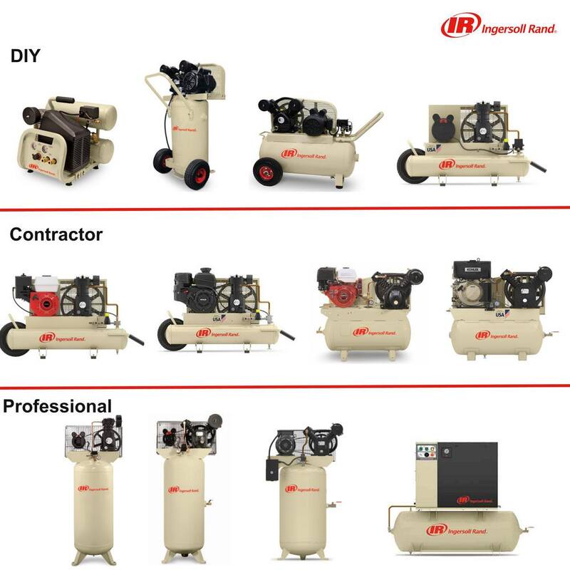 Ingersoll Rand Type 30 Reciprocating 30 Gal. 175 Max PSI, 13 HP Honda Gas Truck Mount Air Compressor 24.3 cfm @ 90 psi - 2475F13GH