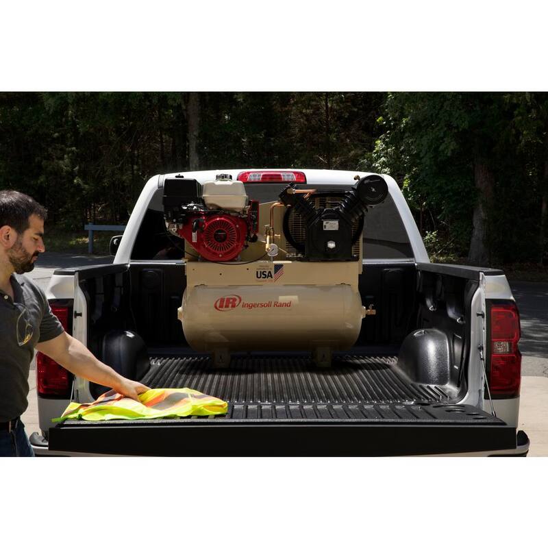 Ingersoll Rand Type 30 Reciprocating 30 Gal. 175 Max PSI, 13 HP Honda Gas Truck Mount Air Compressor 24.3 cfm @ 90 psi - 2475F13GH