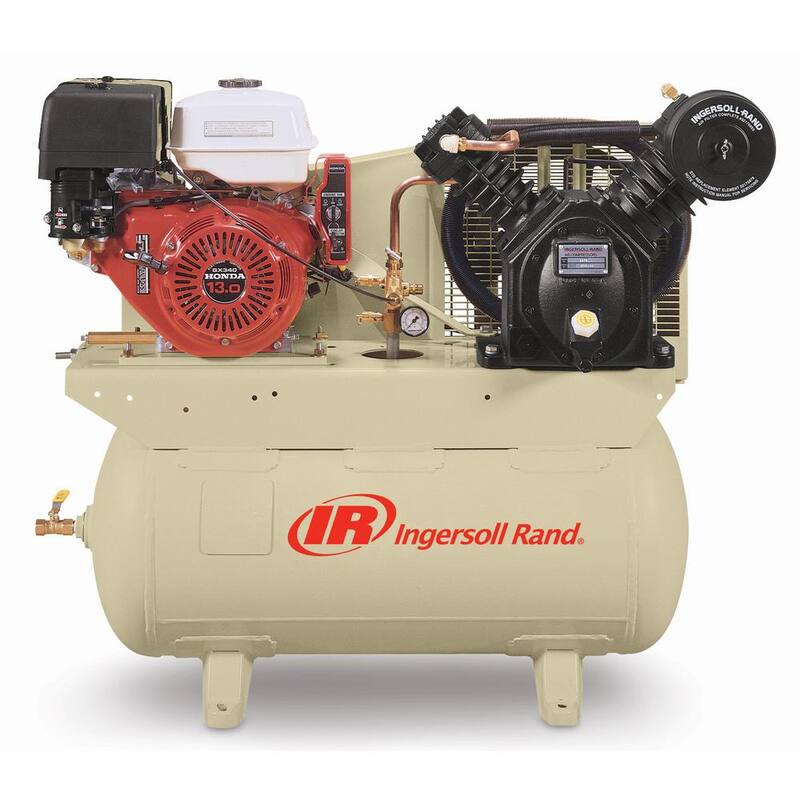 Ingersoll Rand Type 30 Reciprocating 30 Gal. 175 Max PSI, 13 HP Honda Gas Truck Mount Air Compressor 24.3 cfm @ 90 psi - 2475F13GH