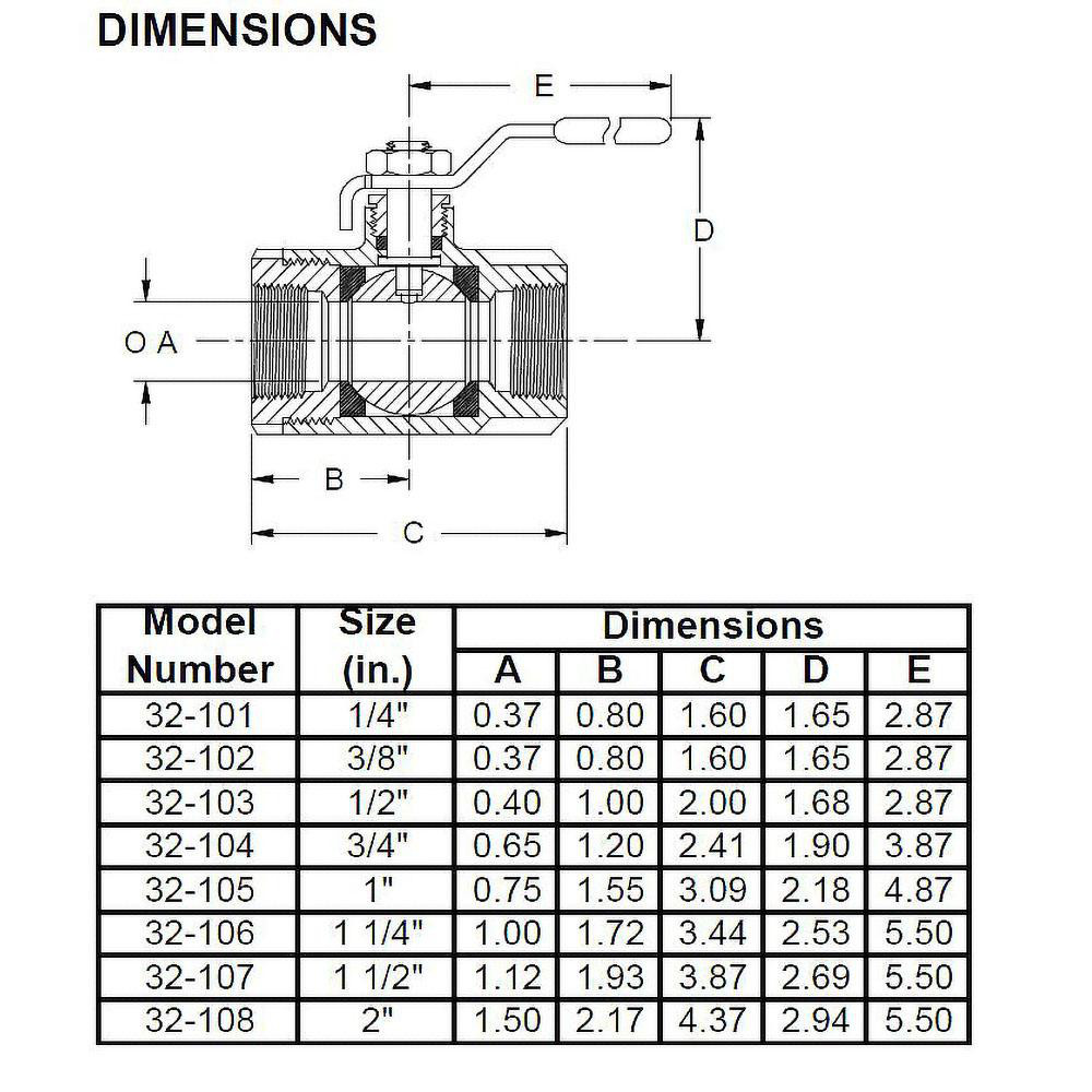 Apollo® Manual Ball Valve: 3/4" Pipe, Standard Port, Bronze - 3210401