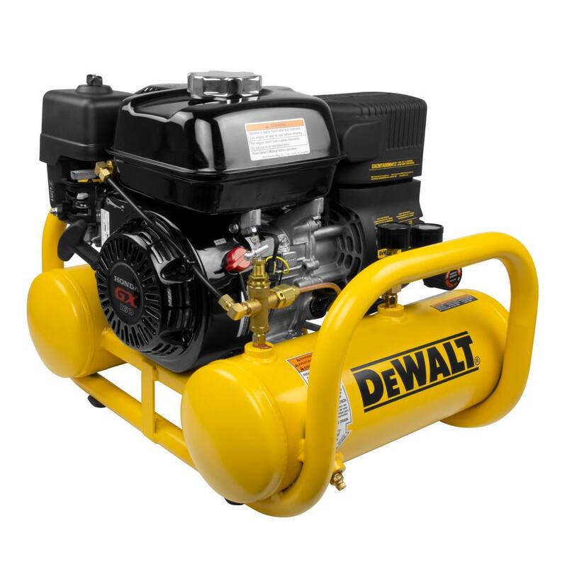 DEWALT 4 Gal. Portable Honda Gas Powered Oil Free Direct Drive Air Compressor - DXCMTA5590412