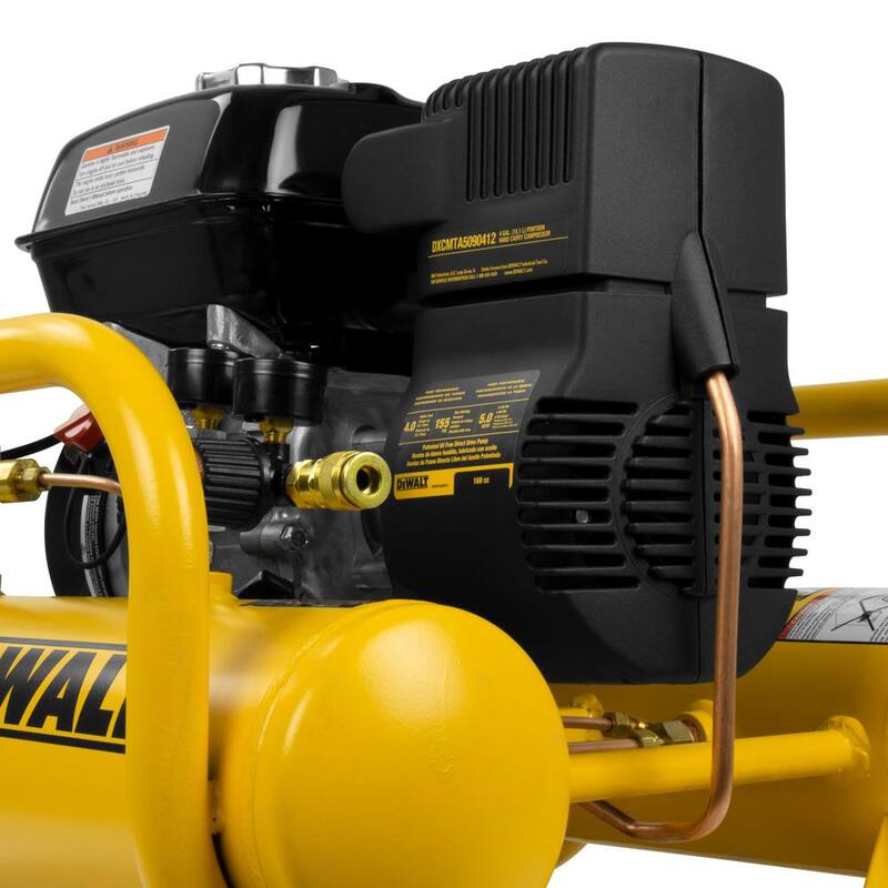 DEWALT 4 Gal. Portable Honda Gas Powered Oil Free Direct Drive Air Compressor - DXCMTA5590412