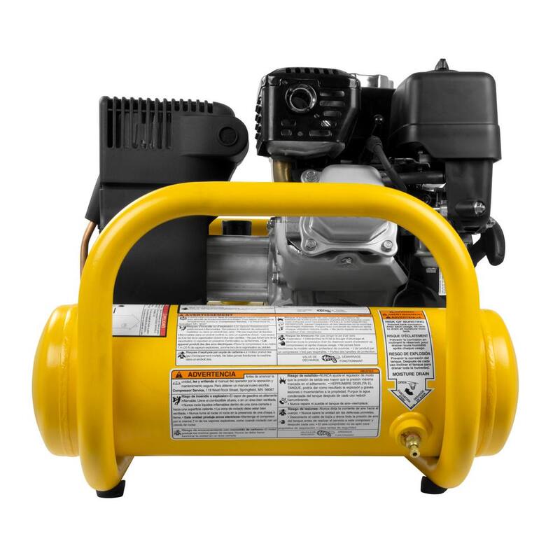 DEWALT 4 Gal. Portable Honda Gas Powered Oil Free Direct Drive Air Compressor - DXCMTA5590412