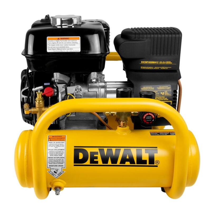 DEWALT 4 Gal. Portable Honda Gas Powered Oil Free Direct Drive Air Compressor - DXCMTA5590412