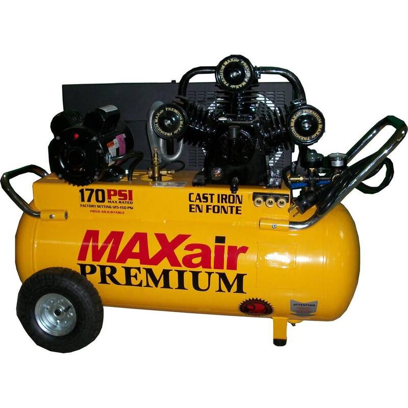 Maxair 25-Gal. Portable Electric Powered Air Compressor - P5125H1-MAP