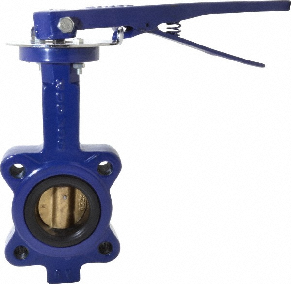 NIBCO Manual Lug Butterfly Valve: 6" Pipe, Lever Handle - NLJ340K