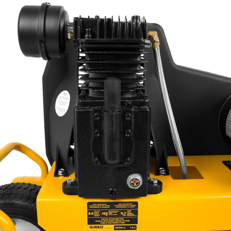 DEWALT 8 Gal. 155 PSI 1.9 HP Electric Dual Voltage Wheelbarrow Air Compressor - DXCMTA1980854