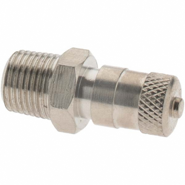 Parker 1/8-27 Male Pipe, 500 Max psi, 1/4" Tube OD, Forged Male Elbow Access Valve - AVE1-2